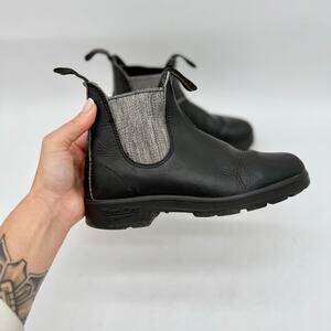 Blundstone Classic Black Leather Pull-On Chelsea Boots Women's Size 6